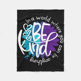 Daisy Blomma Var Snäll Medvetenhet om förebyggande Fleecefilt