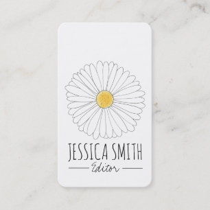 Daisy Blommar Blommor Daisy Gardener Florist Visitkort