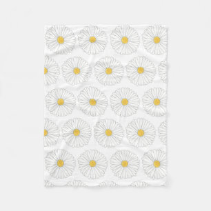 Daisy Blommar Flower Daisys Garden Party Blommigt Fleecefilt