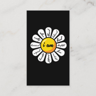 Daisy - blommarealitetbekräftelse visitkort
