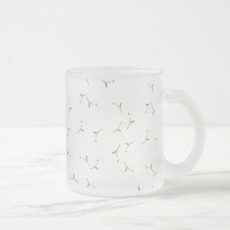 Daisy Blommig glas Mugg | Handritad Blomdesign