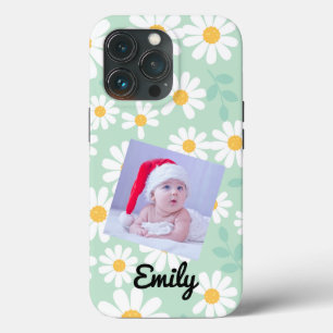 Daisy blommigt boho retro Photo I Telefonväska