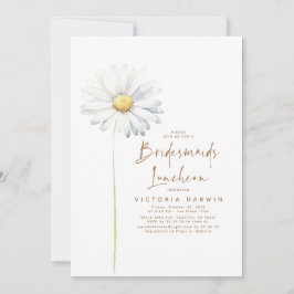 Daisy Blommigt Bridesmaids Luncheon Möhippa Inbjudningar