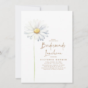 Daisy Blommigt Bridesmaids Luncheon Möhippa Inbjudningar