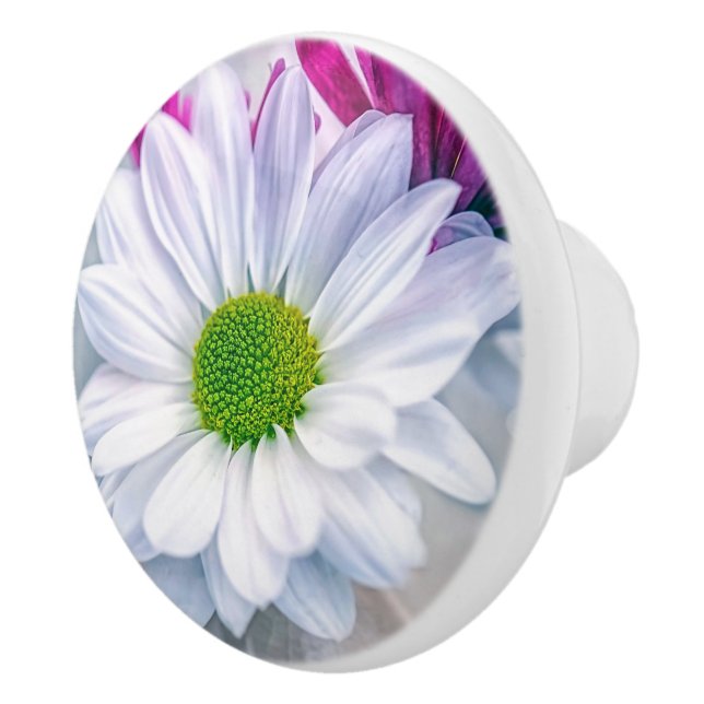Daisy Blommigt keramisk knopp (Höger)
