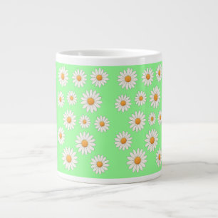 Daisy Blommigt Mugg - schaktfull blomkaffe i Mönst Jumbo Mugg