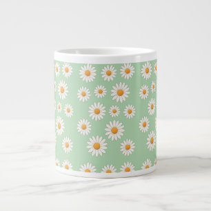 Daisy Blommigt Mugg - schaktfull blomkaffe i Mönst Jumbo Mugg