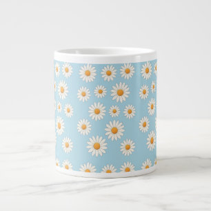Daisy Blommigt Mugg - schaktfull blomkaffe i Mönst Jumbo Mugg
