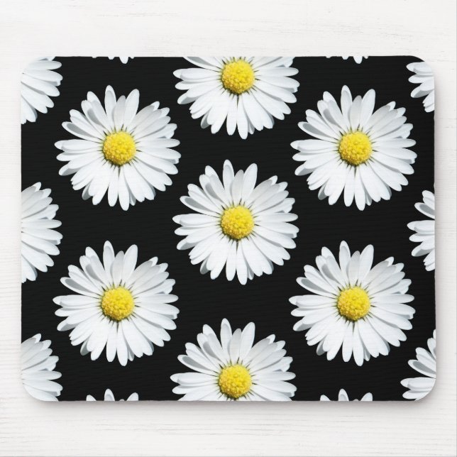 Daisy Blommigt Mus Pad med fet Mönster Musmatta (Framsidan)