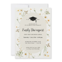 Daisy Blommigt Studenten-foto på baksidan