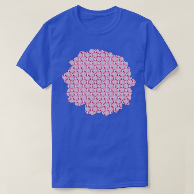 Daisy Blommönster Rosa T Shirt (Design framsida)