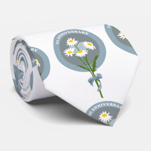 Daisy blommor 1:a bröllop/förlovningen-årsdagen slips