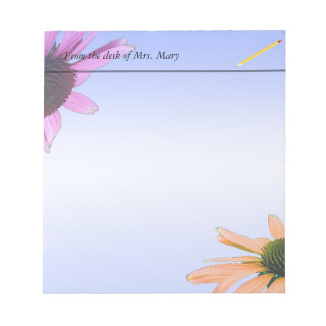 daisy blommor anteckningsblock (Framsida)
