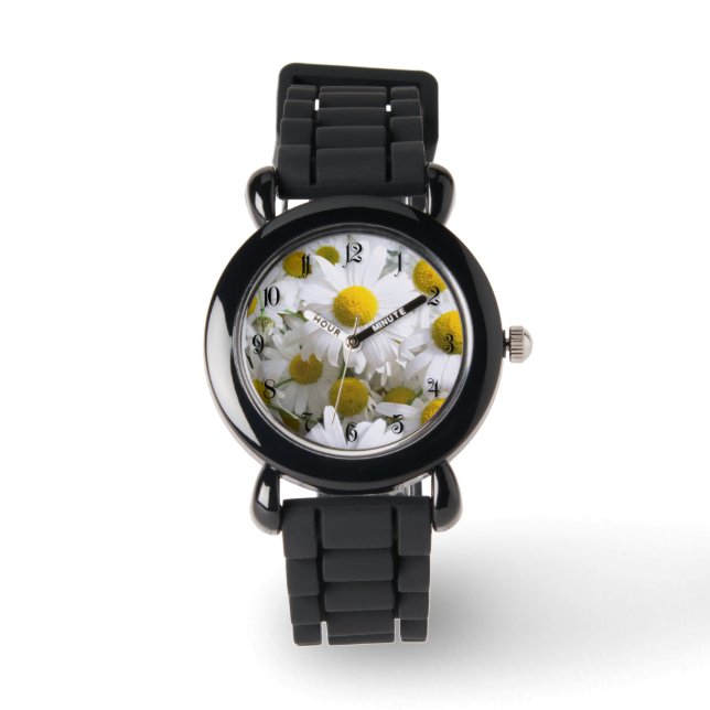 Daisy blommor armbandsur (Framsida)