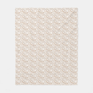 Daisy Blommor Beige Blommig Estetik Ditsy Tan Fleecefilt
