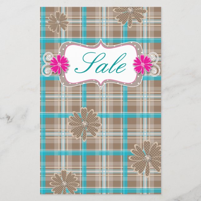 Daisy Blommor för utförsäljning av utfällbar Vår- Flygblad (Framsidan)