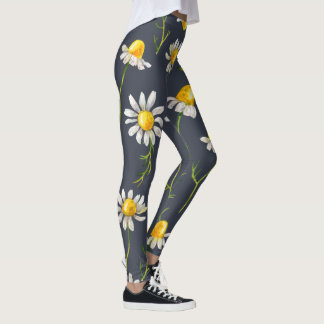 Daisy blommor leggings