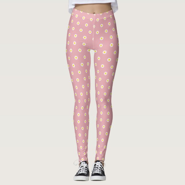 Daisy Blommor mönster - Renhetsgrad, citat av Osku Leggings (Framsida)