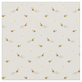 Daisy Blommor och honungsbin Tyg