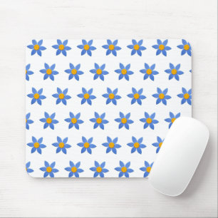 Daisy Blommor på vitt Musmatta