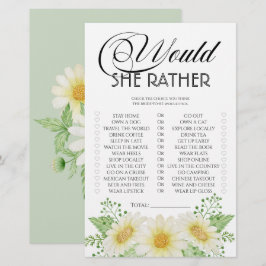 Daisy blommor skulle hellre möhippa spel