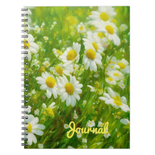 Daisy Blomsterträdgård Art bärbar dator Journal Anteckningsbok