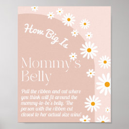 Daisy-bloom Boho Girl-babyduschspel Poster