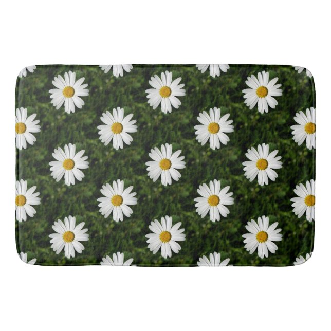 Daisy Bloom sömlös mönster + dina idéer Badrumsmatta (Framsidan)