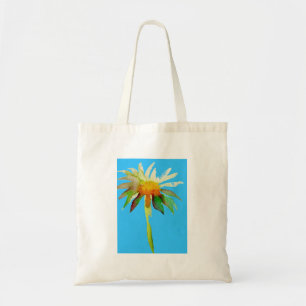 Daisy Blue Modern Art-blomma Tygkasse