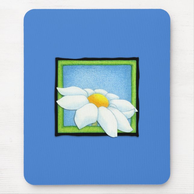 Daisy blue Mousepad Musmatta (Framsidan)