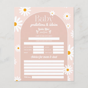 Daisy Boho Baby i bloom rosa Baby Shower-spel