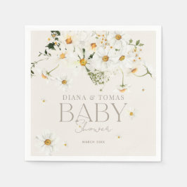Daisy Boho Baby i Bloom Shower Pappersservett