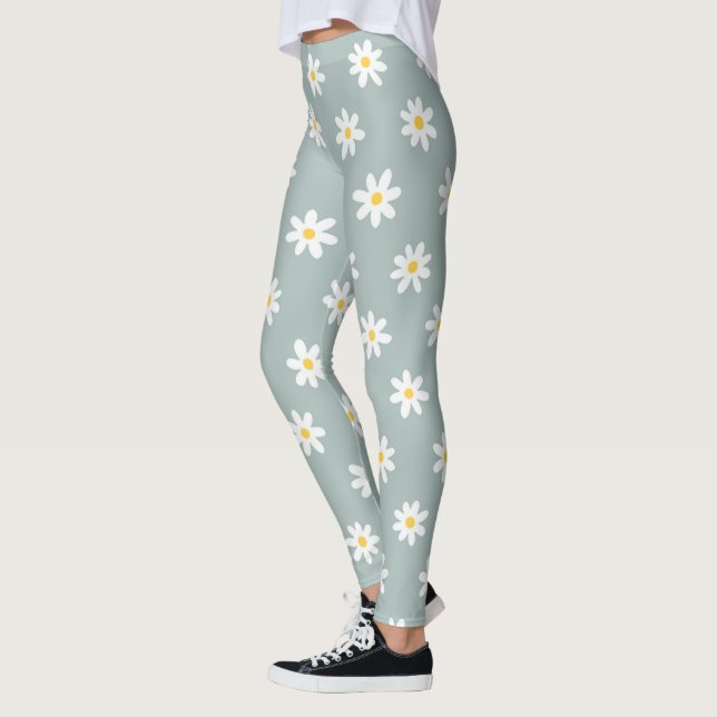 Daisy Boho Blommig  Leggings (Vänster)