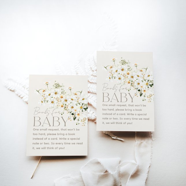 Daisy Boho Wildblomma Rustic Baby Shower-hölje Tilläggskort (Skapare uppladdad)