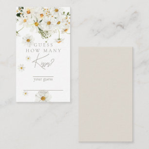 Daisy Boho WildblomModern Möhippa Kisses Game Tilläggskort