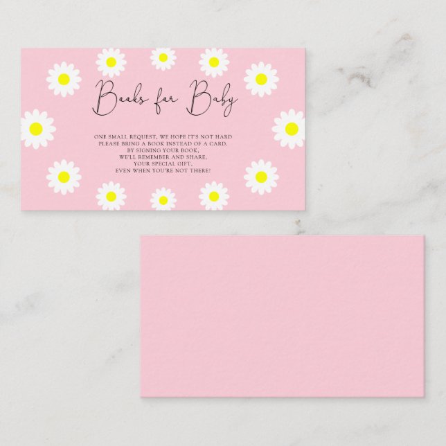 Daisy - bokar för baby biljett tilläggskort (Fram/baksida)