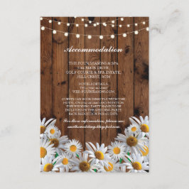 Daisy Bostadshuset Wood Ljus Bröllopskort Tilläggskort