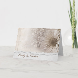 Daisy Bouquet Bröllop Grattisar Kort