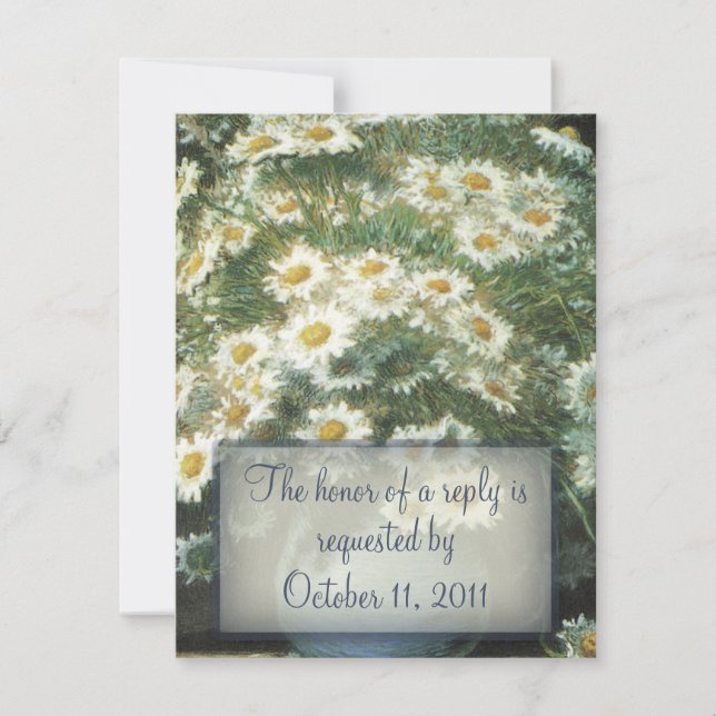 Daisy Bouquet-Bröllop OSA-svarskort OSA Kort (Framsida)