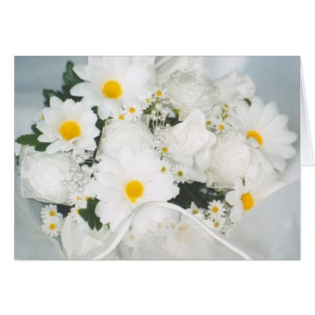 daisy bouquet hälsningskort (Framsidan Horizontal)
