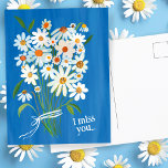 Daisy Bouquet Handmålade Gouache Miss You Sweet Vykort<br><div class="desc">Anpassa det här handmålade daisyn med egen text på framsidan eller baksidan! Lägg till ett namn om du vill eller ändra teckensnittet. Om du vill ha någon anpassningsbar kan jag skapa spelar ingen roll färg som du föredrar. Kolla min butik för mer!</div>