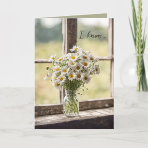 Daisy Bouquet i fönstertanke på dig Kort