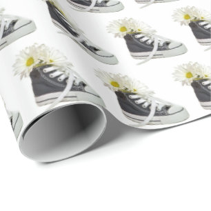 daisy bouquet i svart snikare presentpapper