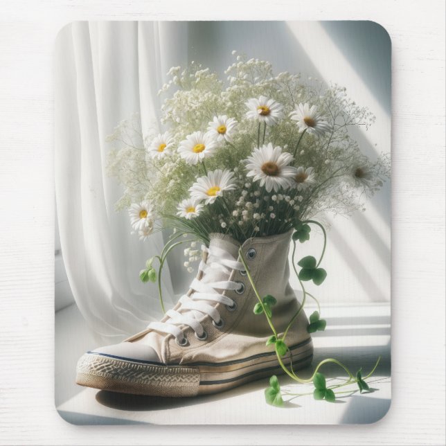 Daisy Bouquet in a White Sneaker Musmatta (Framsidan)
