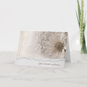 daisy bouquet med torn kant gräns kort