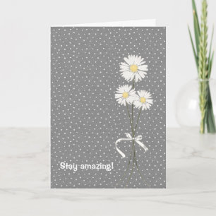daisy bouquet på knappnålar kort