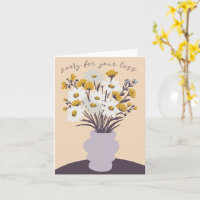 Daisy Bouquet Vas Condolences Förlåt för förlust