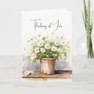 Daisy Bouquet Watercolor för tankning av dig Kort