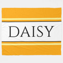 DAISY Bright Söt Golden Gult White Rand