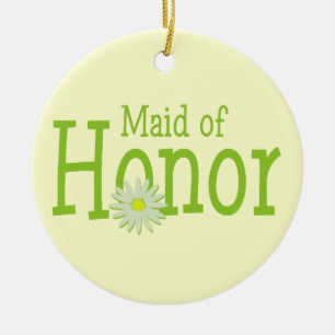 Daisy Bröllop/Maid of honor Julgransprydnad Keramik